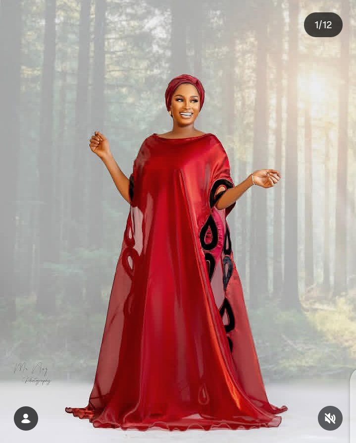 Mbs Glamour student in elegant red bubu — professional styling